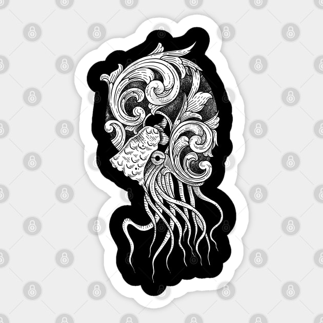 Nautilus shell Sticker by kiryadi